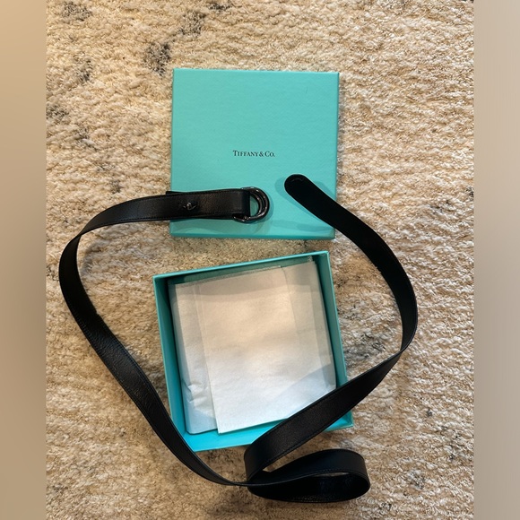 Tiffany & Co Black Belt - Calf Leather Equestrian - Picture 1 of 5